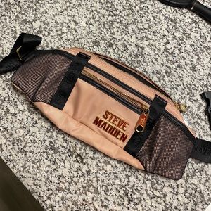 Pink and gold Steve Madden fanny pack